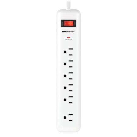 Monster Surge Strip 6Outlt 8'Wht 1807